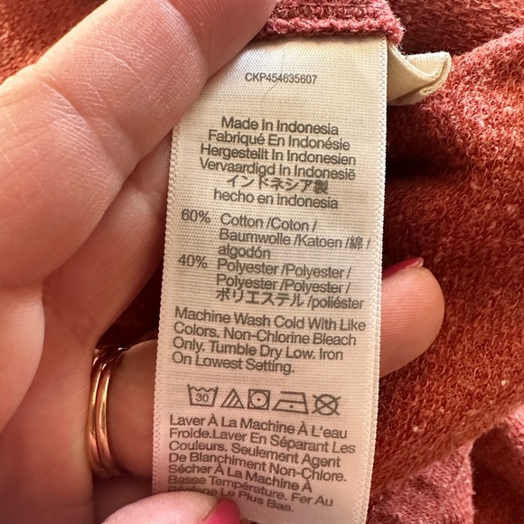 MADEWELL Skyterry Easygoing Joggers Sweatpants XXL Burnt Orange Ginger Coral - Picture 7 of 8